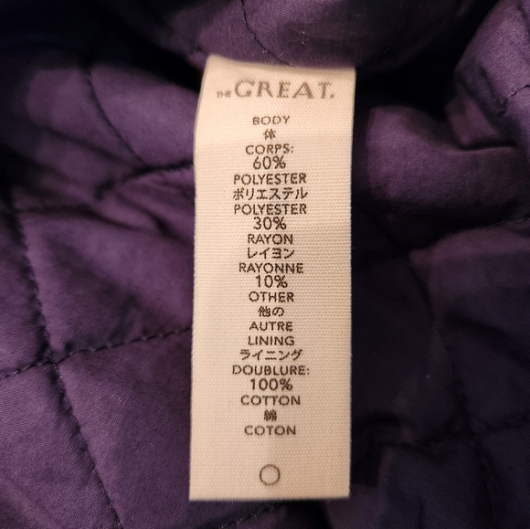 NEW The GREAT. The State Park Plaid Quilted Jacket Shacket Size 1/ Small - Picture 10 of 11